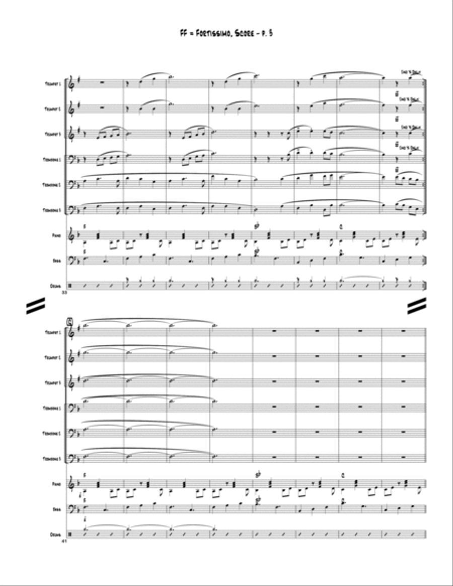 FF = Fortissimo