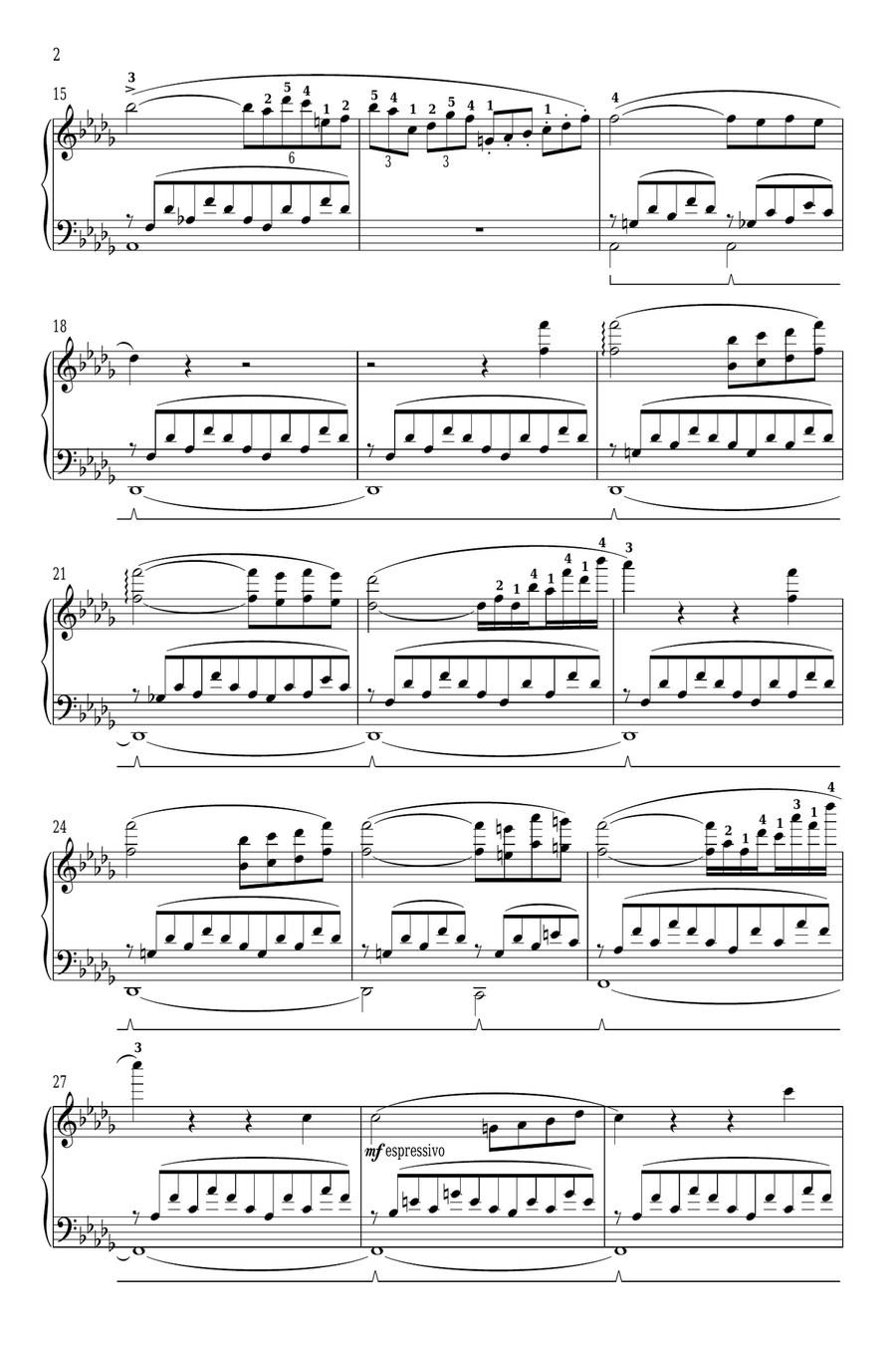 Consolation No. 3 Piano Solo scores gallery preview page 2