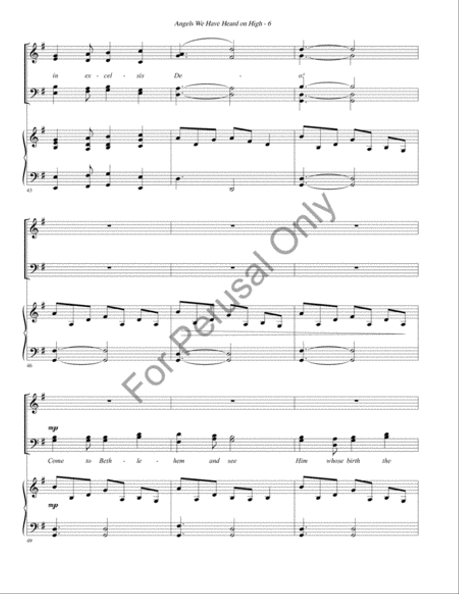 Angels we have heard on high Divisi scores gallery preview page 7