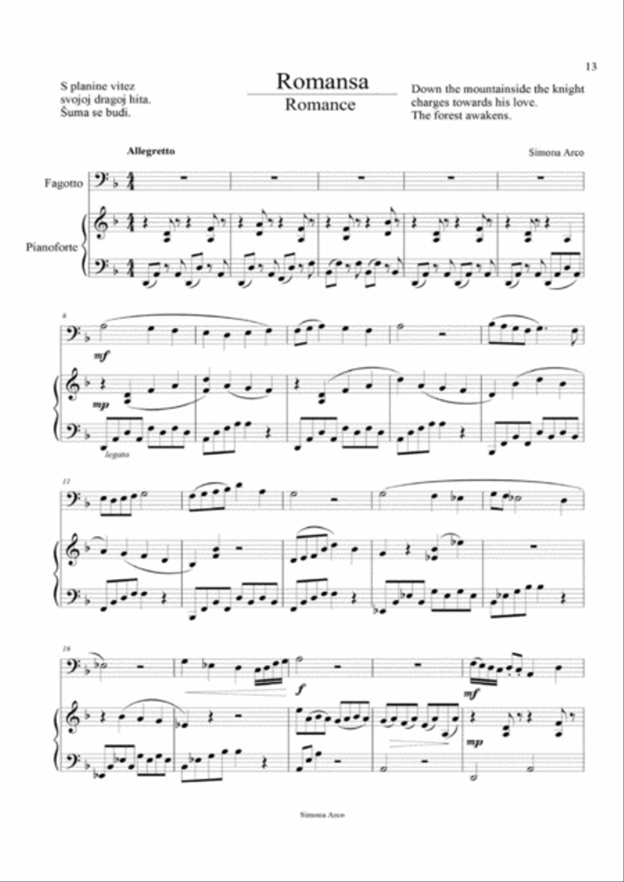 Romance Romance Bassoon scores gallery preview page 2