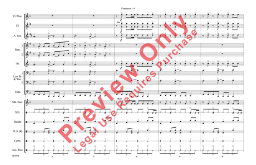 Dynamite Dynamite Marching Band scores gallery preview page 5
