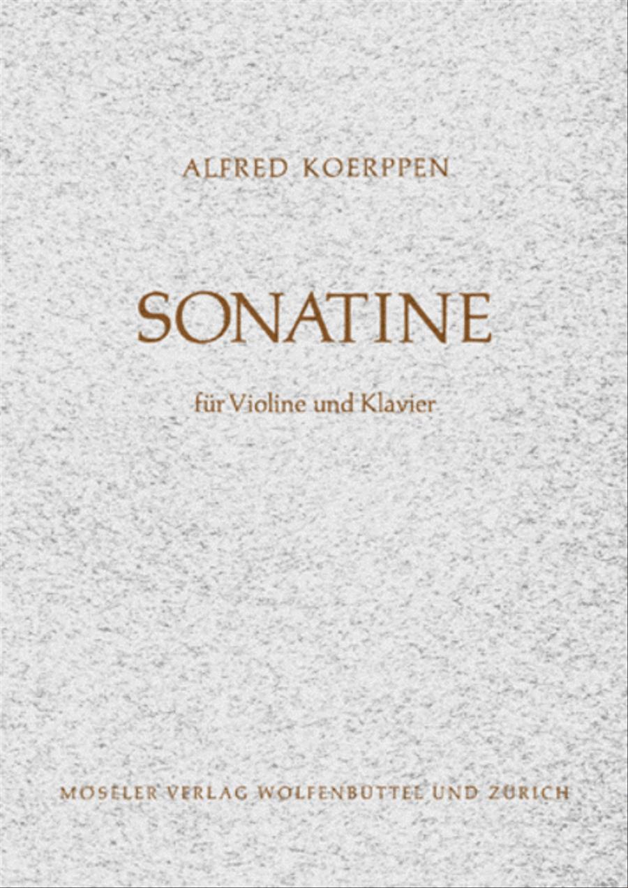 Sonatine Sonatine Violin Solo scores gallery preview page 1