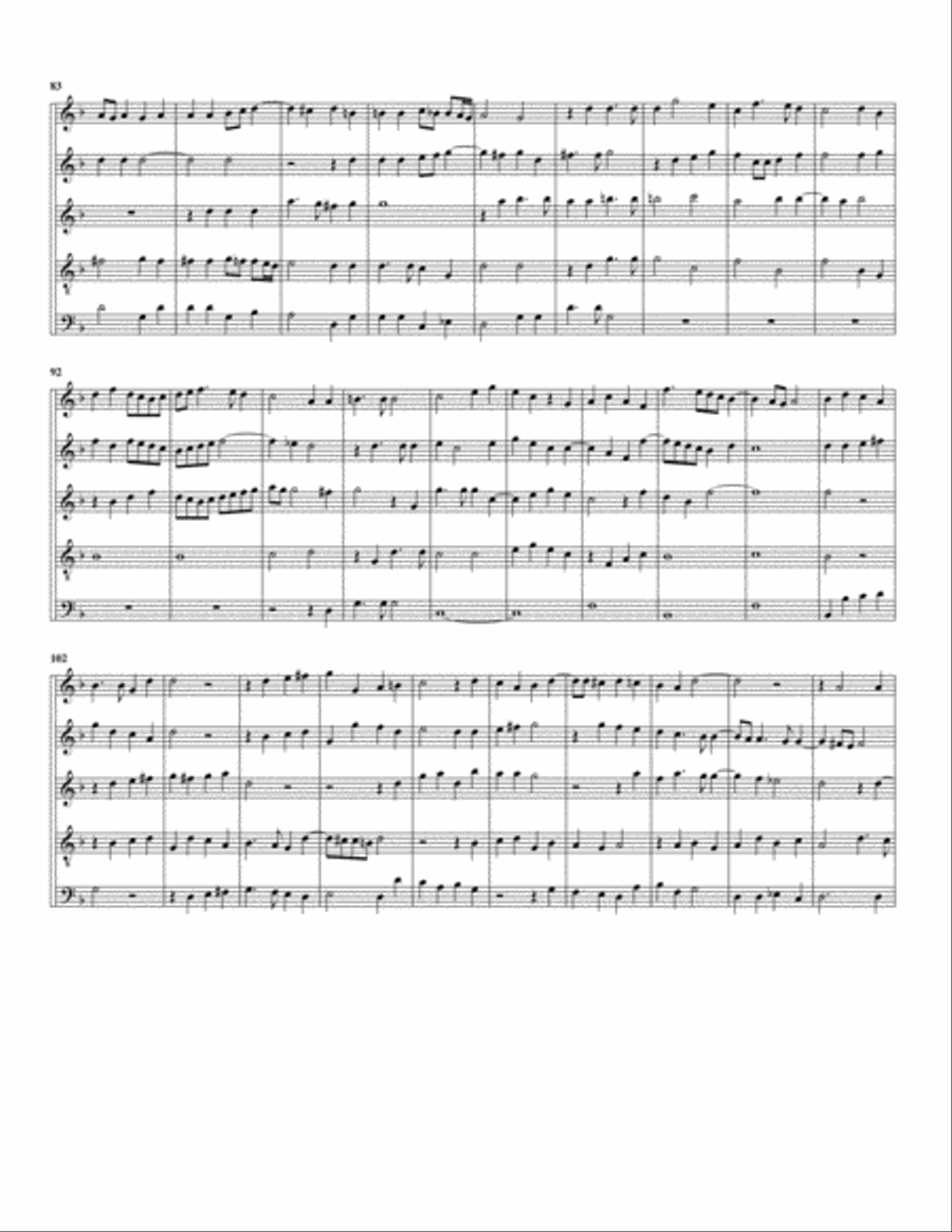 Ascendens Christus in altum (arrangement for 5 recorders) Recorder scores gallery preview page 4