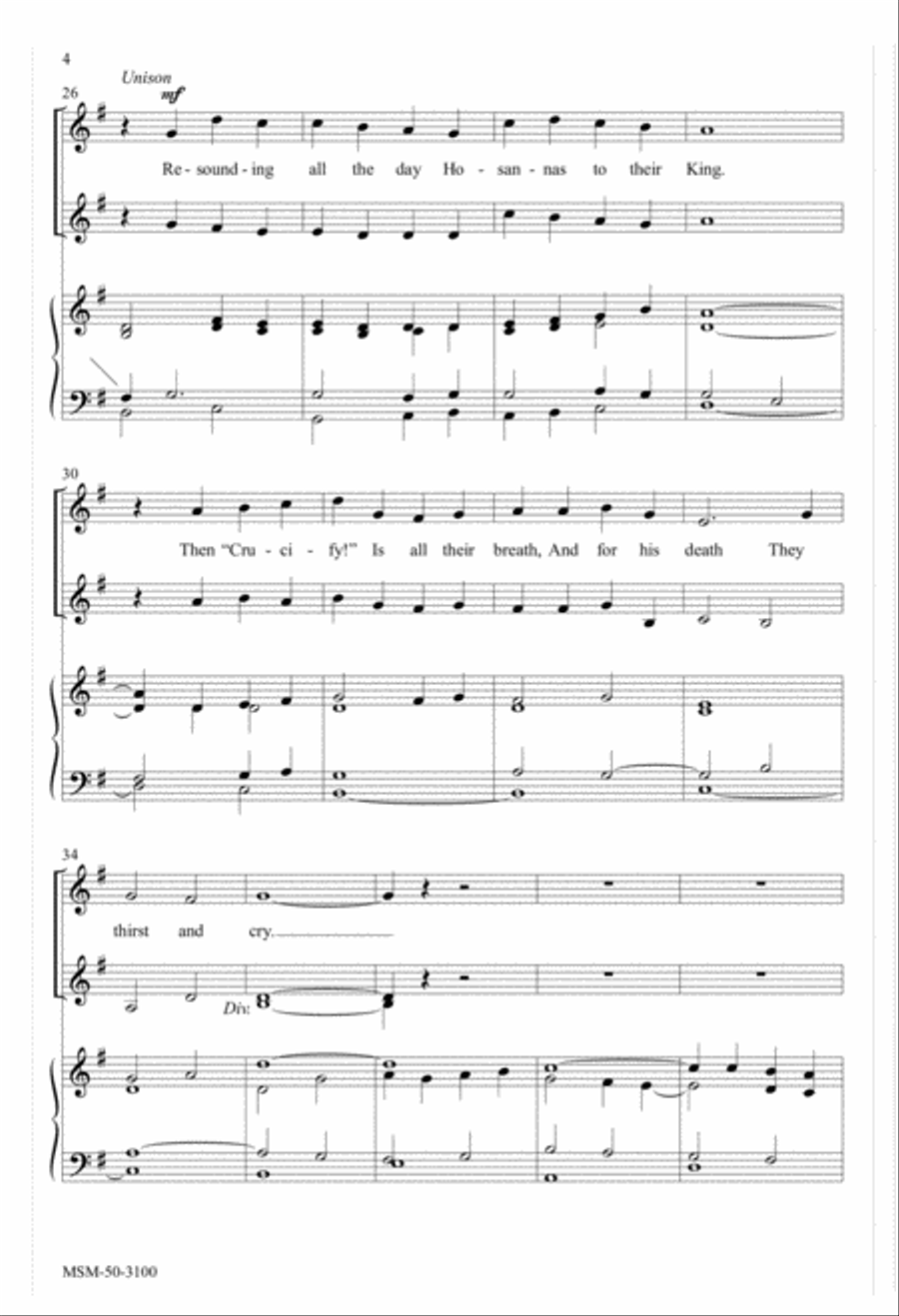 My Song Is Love Unknown My Song Is Love Unknown SSAA scores gallery preview page 4
