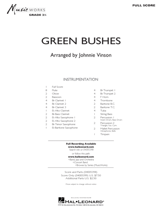 Green Bushes - Full Score