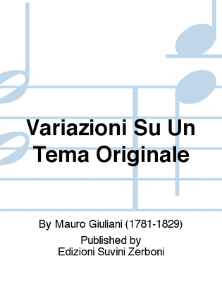 Book cover for Variazioni Su Un Tema Originale