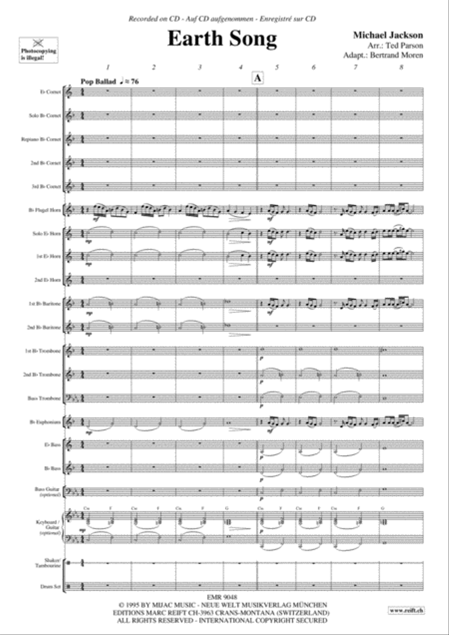 Earth Song Brass Band scores gallery preview page 4