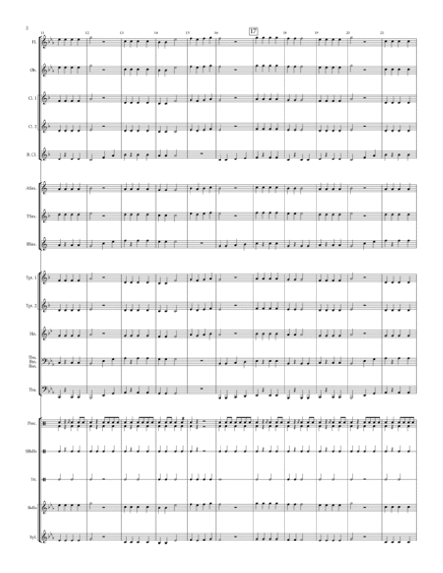 Jolly Old Saint Nicholas - for beginning/young band Concert Band scores gallery preview page 4