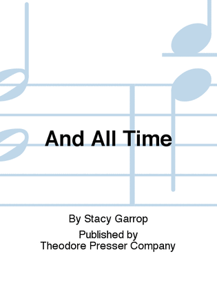Book cover for And All Time