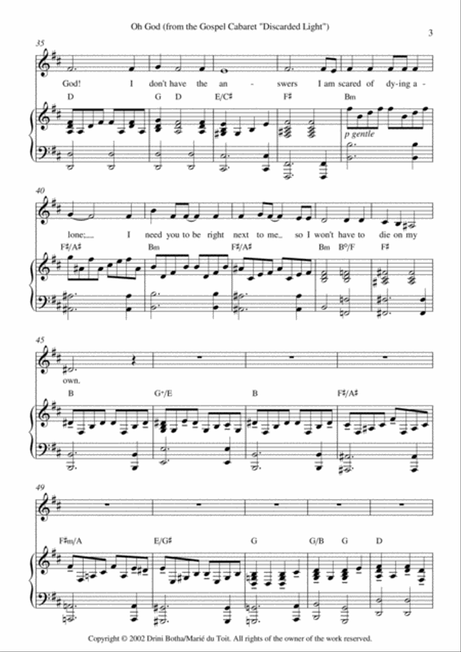 Oh God Voice scores gallery preview page 3