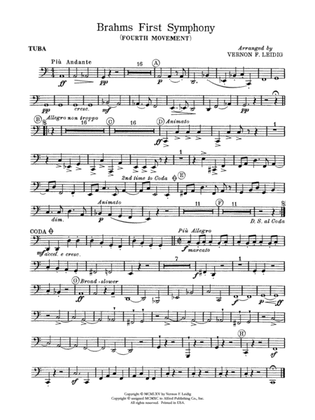 Brahms's 1st Symphony, 4th Movement: Tuba
