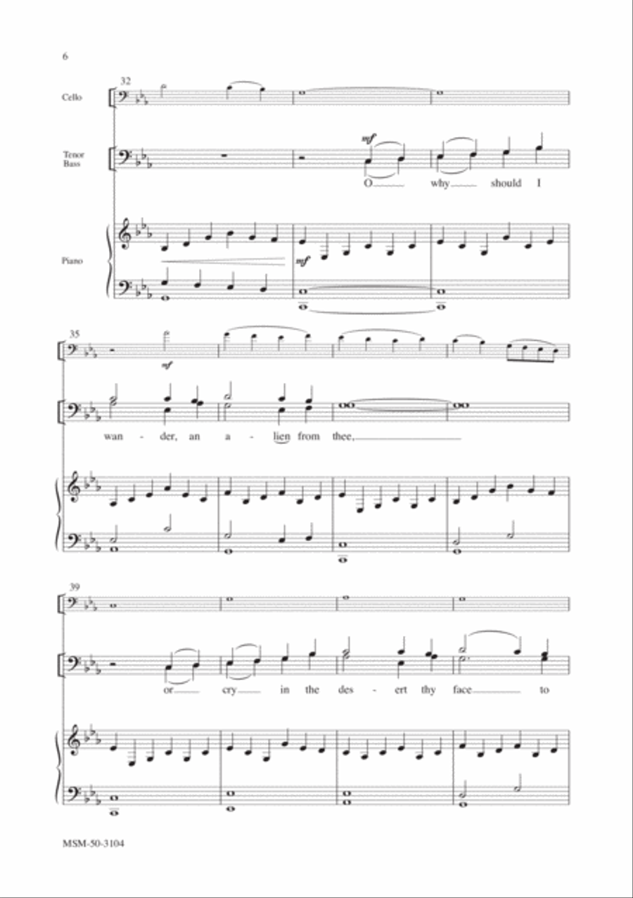 My Song in the Night (Downloadable Choral Score)