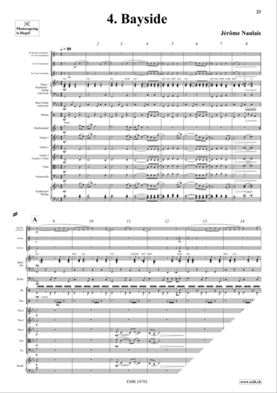Play With Your Band Volume 1 Saxophone Ensemble scores gallery preview page 7