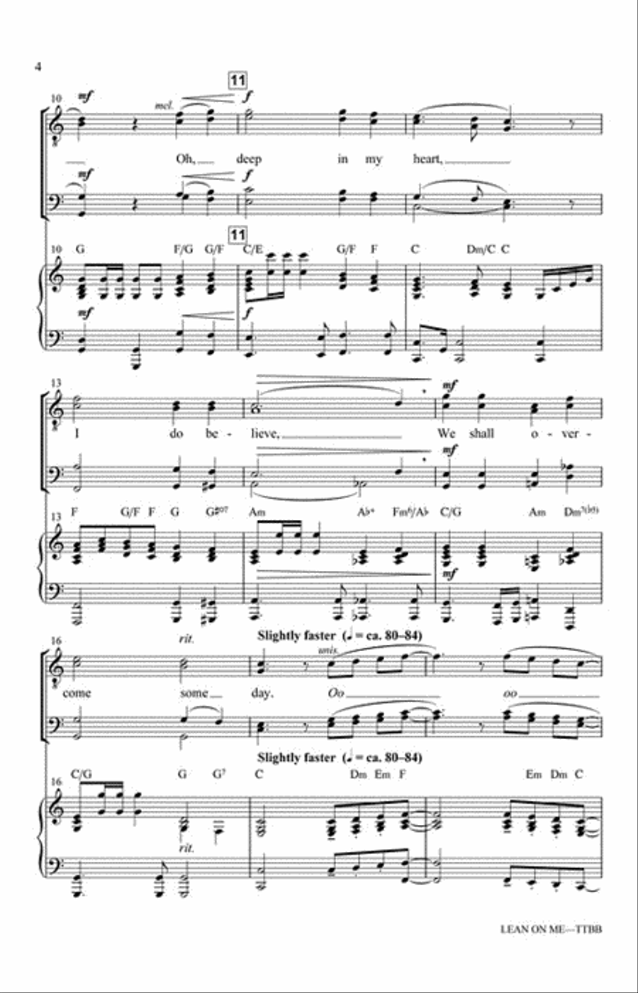 Lean on Me Lean on Me TTBB scores gallery preview page 3