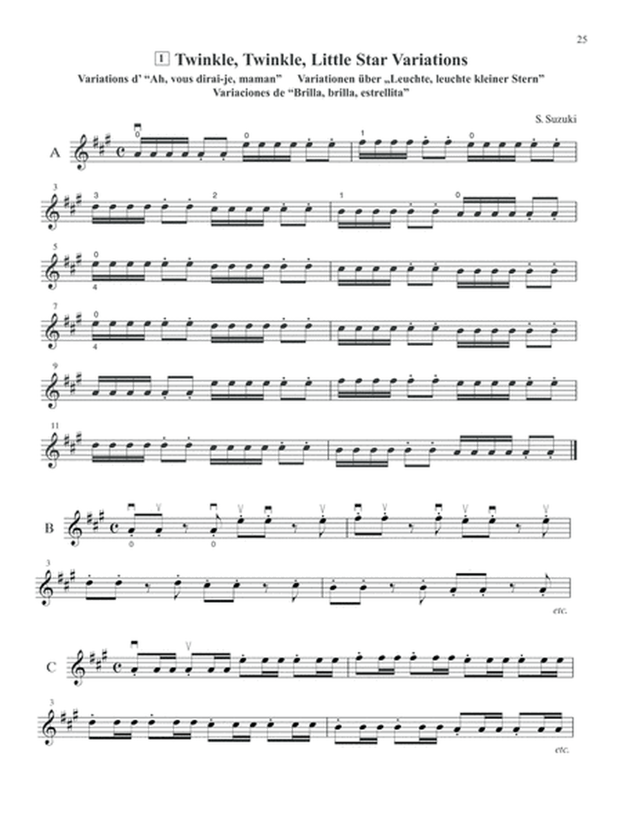 Suzuki Violin School, Volume 1 image number null