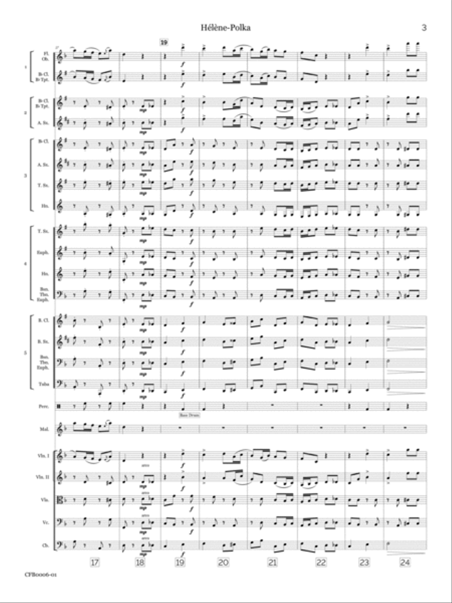 Hélène Polka Hélène Polka Concert Band scores gallery preview page 6