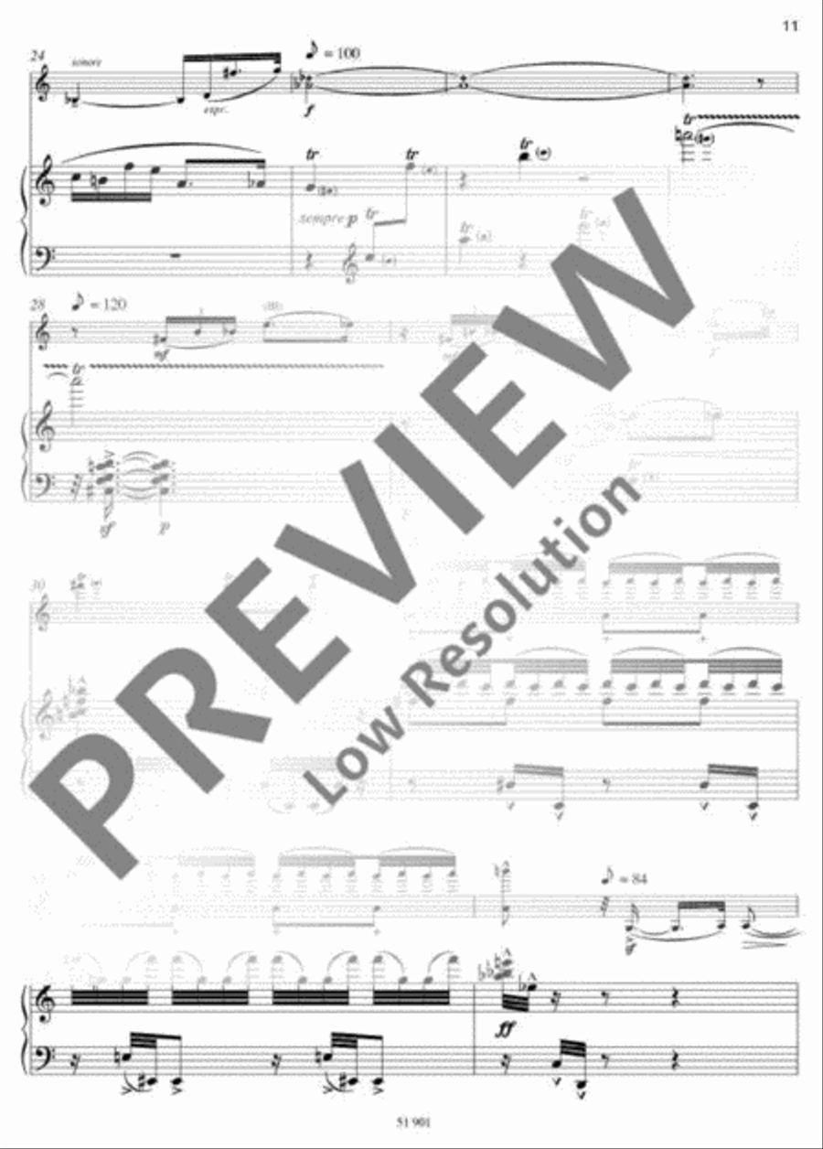 Three Violin Pieces with Piano Violin Solo scores gallery preview page 12