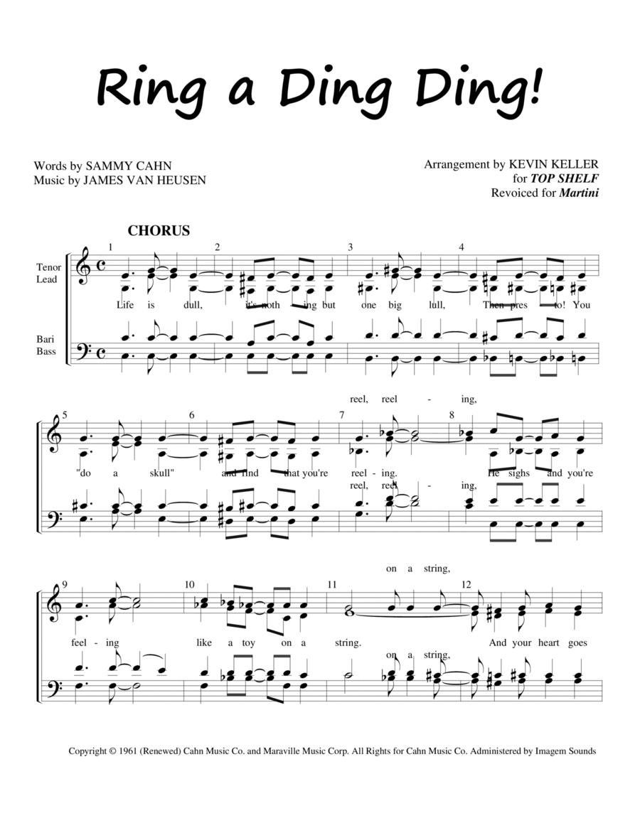 Ring-A-Ding Ding Ring-A-Ding Ding 4-Part scores gallery preview page 1