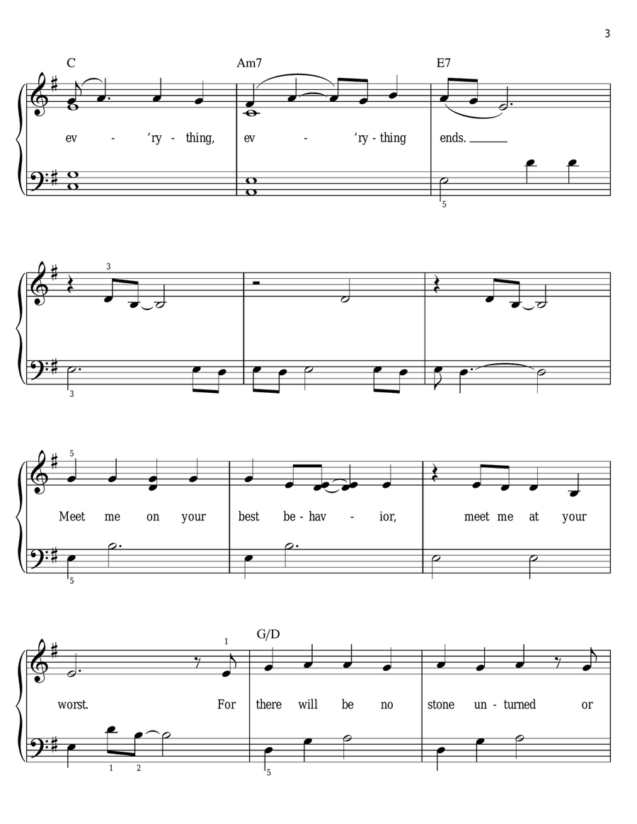 Meet Me On The Equinox Meet Me On The Equinox Voice scores gallery preview page 3