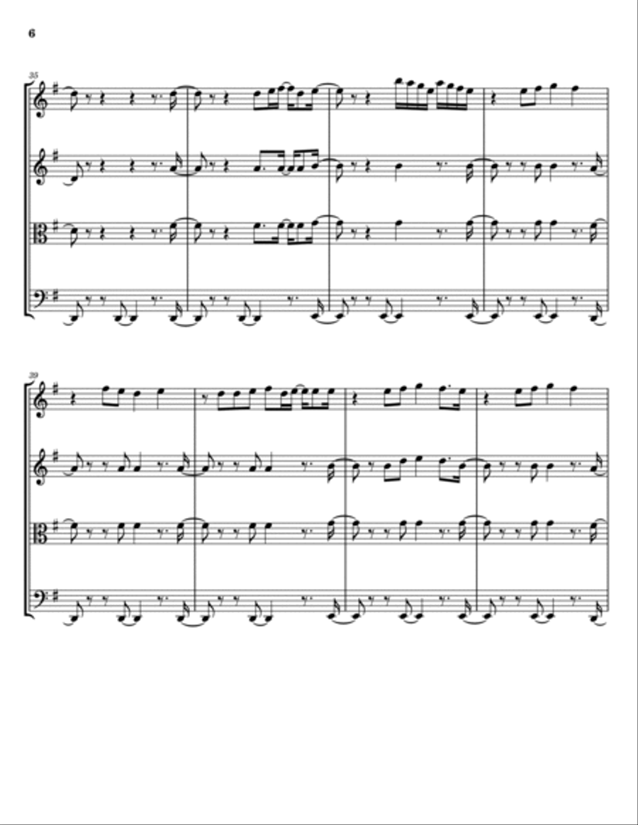 Conga String Quartet scores gallery preview page 6