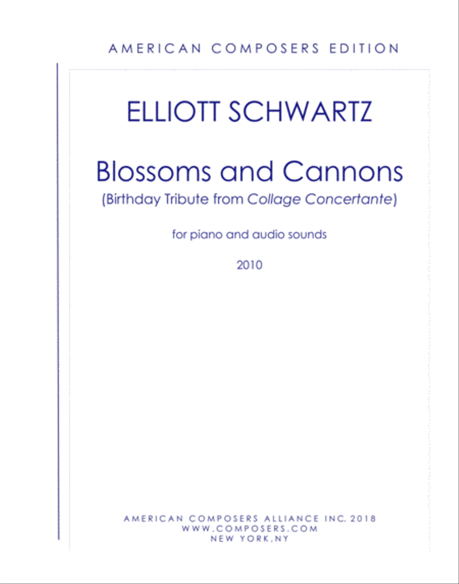 [Schwartz] Blossoms and Canons Piano Solo scores gallery preview page 1