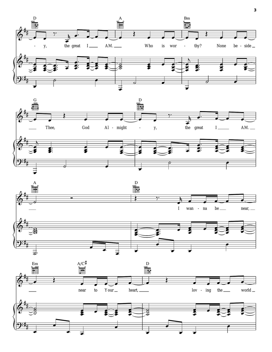 Great I Am Great I Am Guitar scores gallery preview page 3