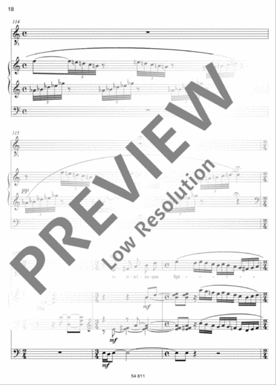 Veni, Creator Spiritus Medium Voice scores gallery preview page 19