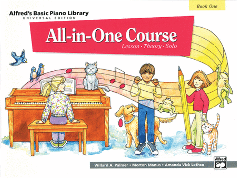 Alfred's Basic All-in-One Course, Book 1 Piano Method scores gallery preview page 1