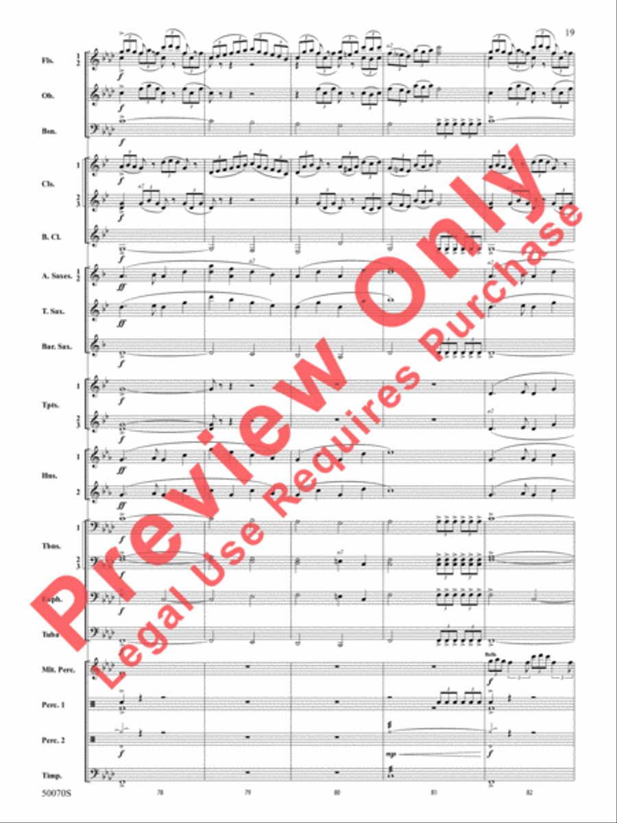 Fantastic Beasts -- The Secrets of Dumbledore Concert Band scores gallery preview page 20