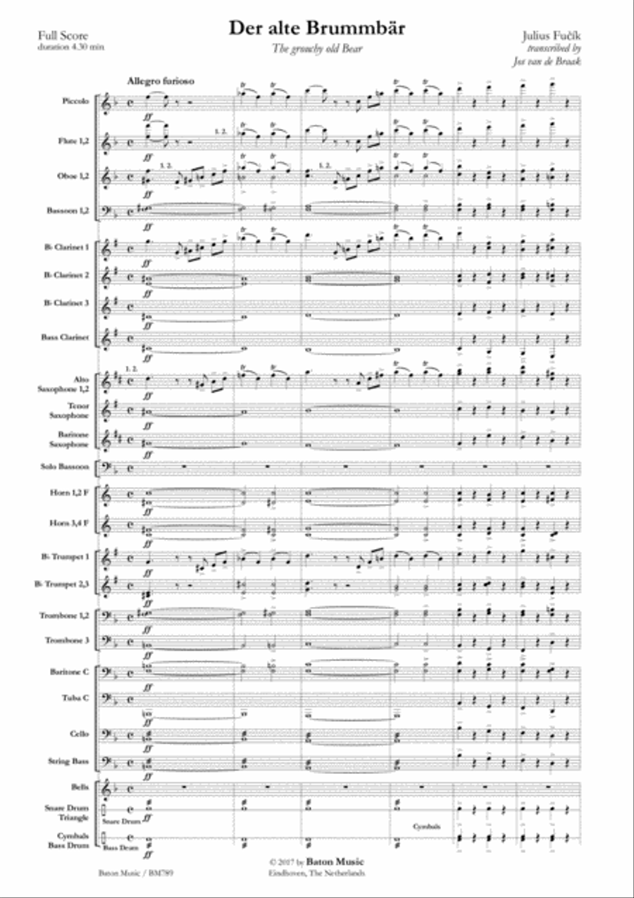 Der alte Brummbär Der alte Brummbär Concert Band scores gallery preview page 2