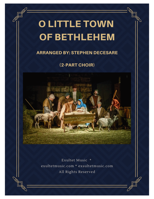 Book cover for O Little Town Of Bethlehem (2-part choir)