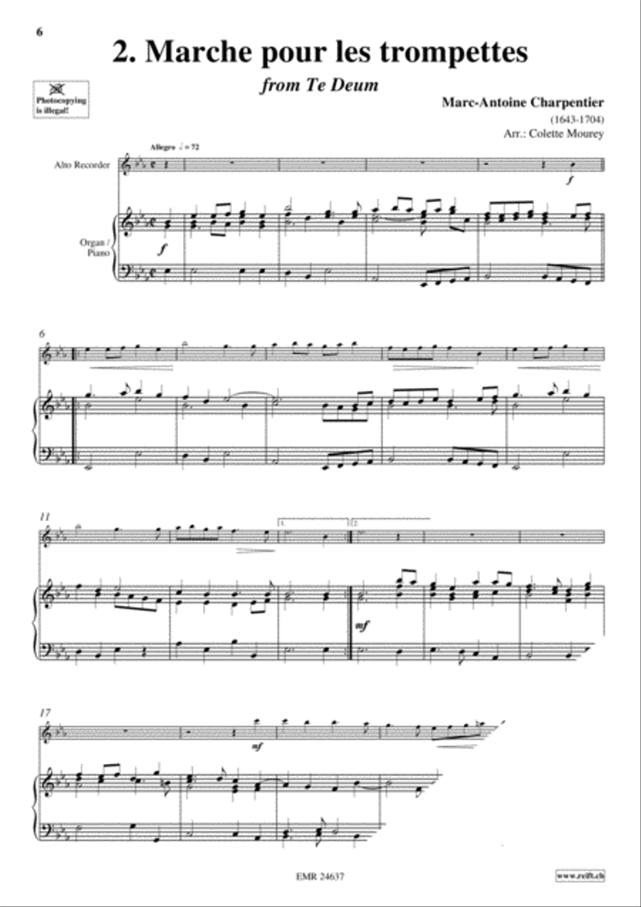 40 Greatest Baroque Hits Volume 2 Alto Recorder scores gallery preview page 4