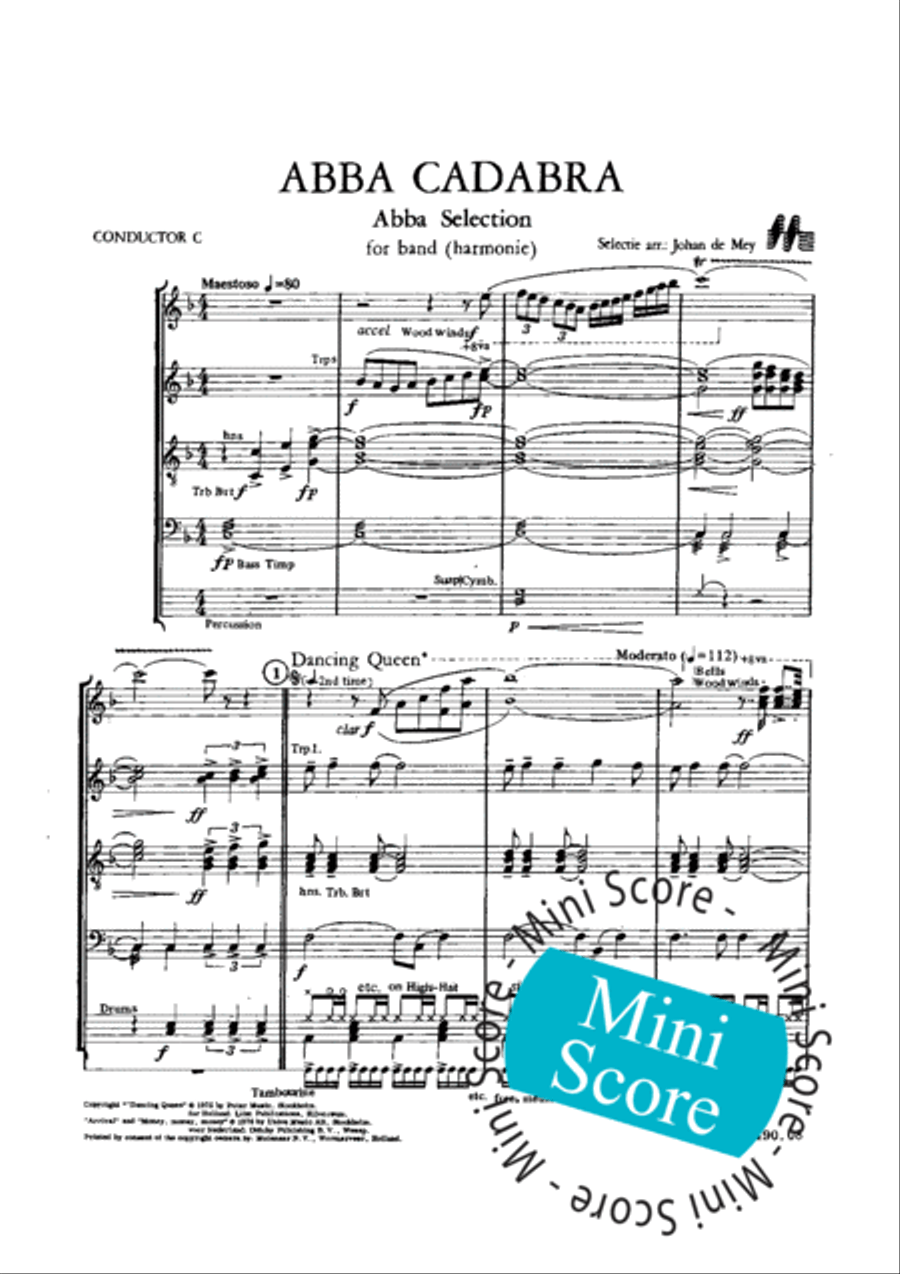 Abba Cadabra Abba Cadabra Concert Band scores gallery preview page 5