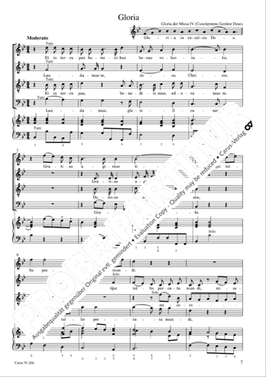 Missa Sancti Jacobi in B Missa Sancti Jacobi in B 4-Part scores gallery preview page 8