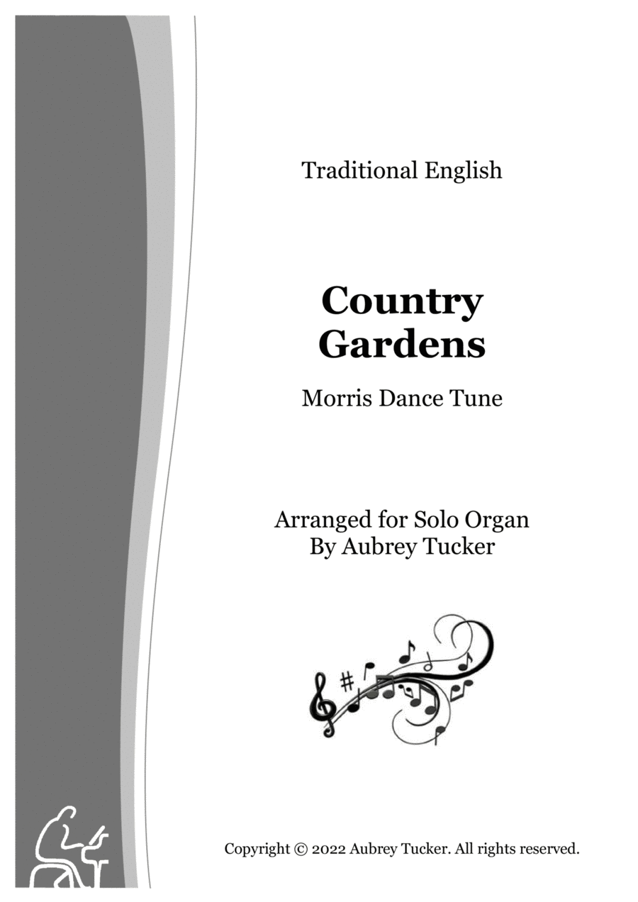 Organ: Country Gardens (Morris Dance Tune) - Traditional English Organ Solo scores gallery preview page 1