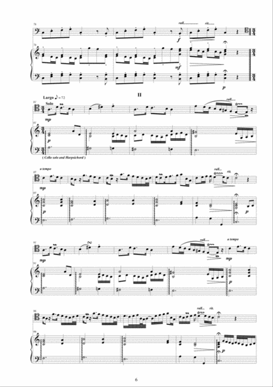 Vivaldi - Cello Concerto No.3 in C major RV 400 for Cello and Piano Vivaldi - Cello Concerto No.3 in C major RV 400 for Cello and Piano Piano scores gallery preview page 6