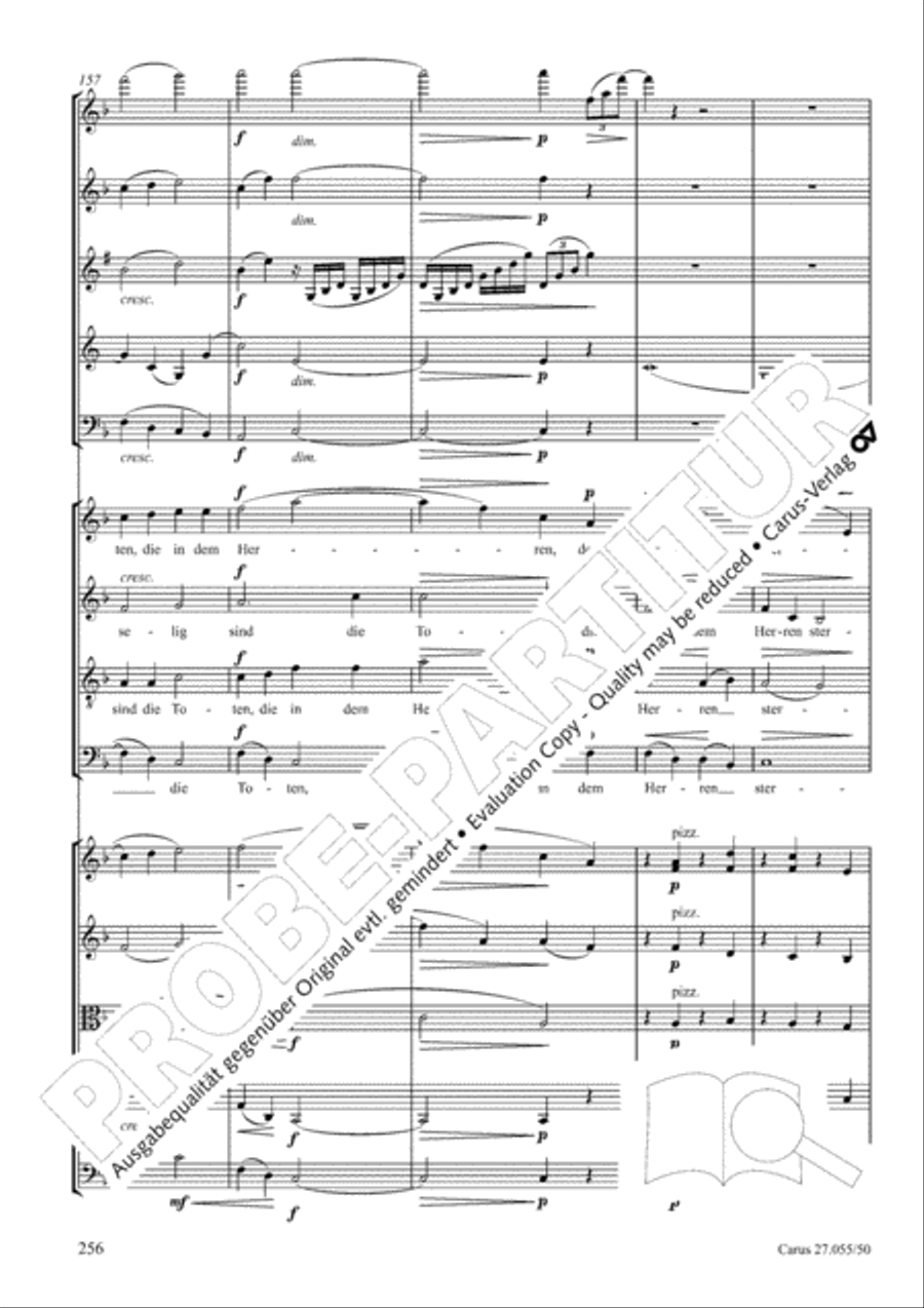 Ein Deutsches Requiem (German Requiem) 4-Part scores gallery preview page 263