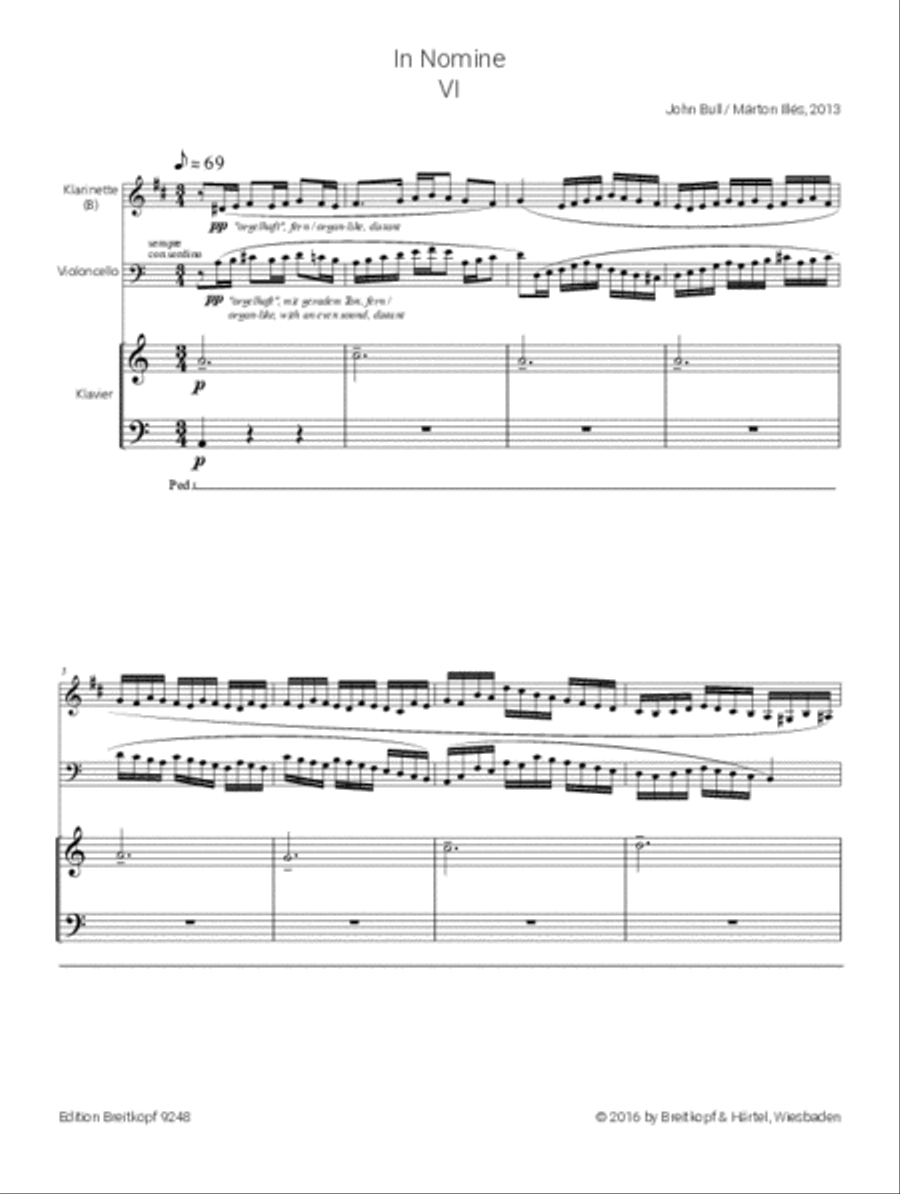 John Bull: In Nomine VI+XII Piano Trio scores gallery preview page 2