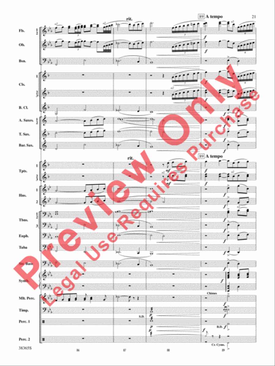 Crossroads to the Future Concert Band scores gallery preview page 22