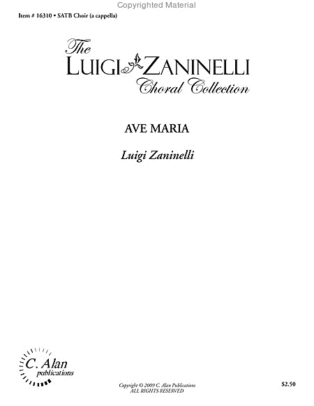 Ave Maria (choral score) image number null