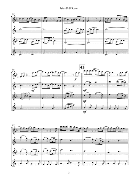 Iris (for Saxophone Quartet) image number null