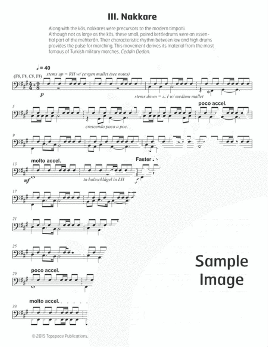 Mehteran Percussion scores gallery preview page 9