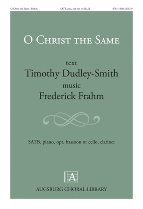 Book cover for O Christ the Same