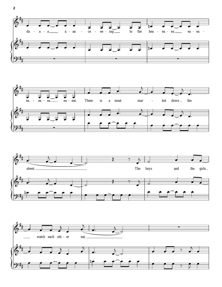 Dance Anthem Of The 80's Piano, Vocal, Guitar scores gallery preview page 2