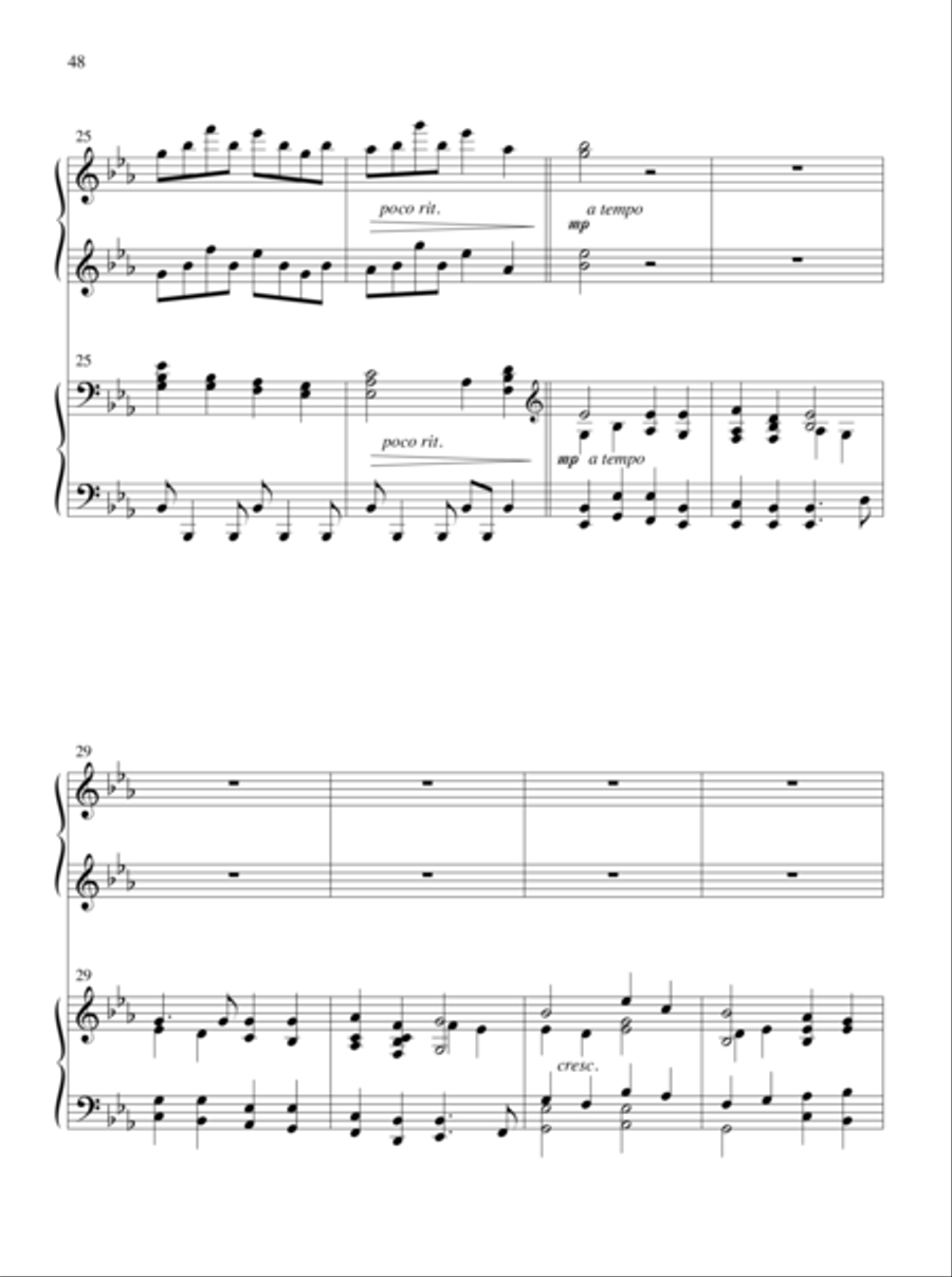 The Glories of My God and King Piano Duet scores gallery preview page 28