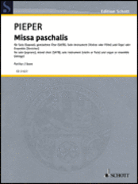 Missa Paschalis Full Score (latin/german)