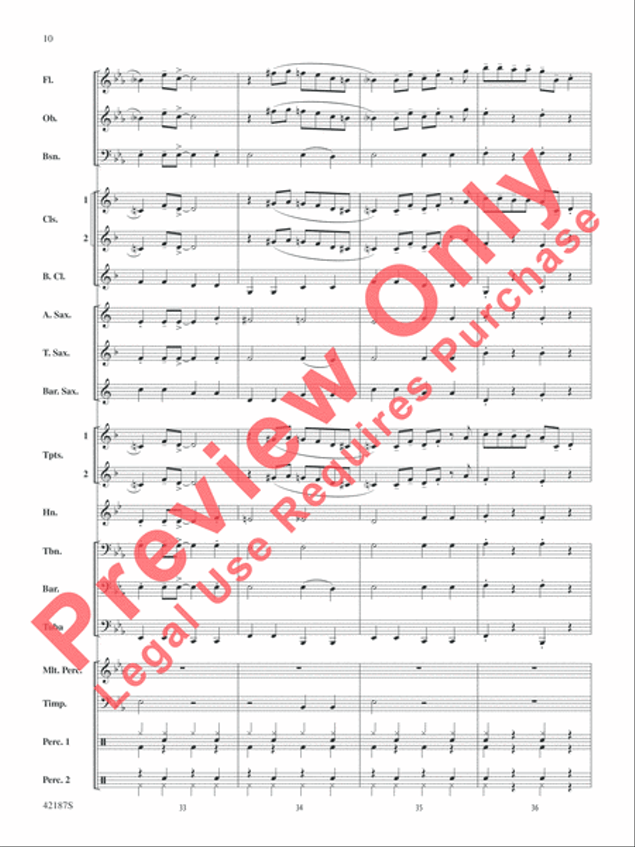 Santa Baby Concert Band scores gallery preview page 11