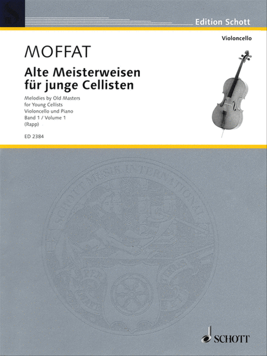 Melodies by Old Masters – Volume 1 Cello scores gallery preview page 1