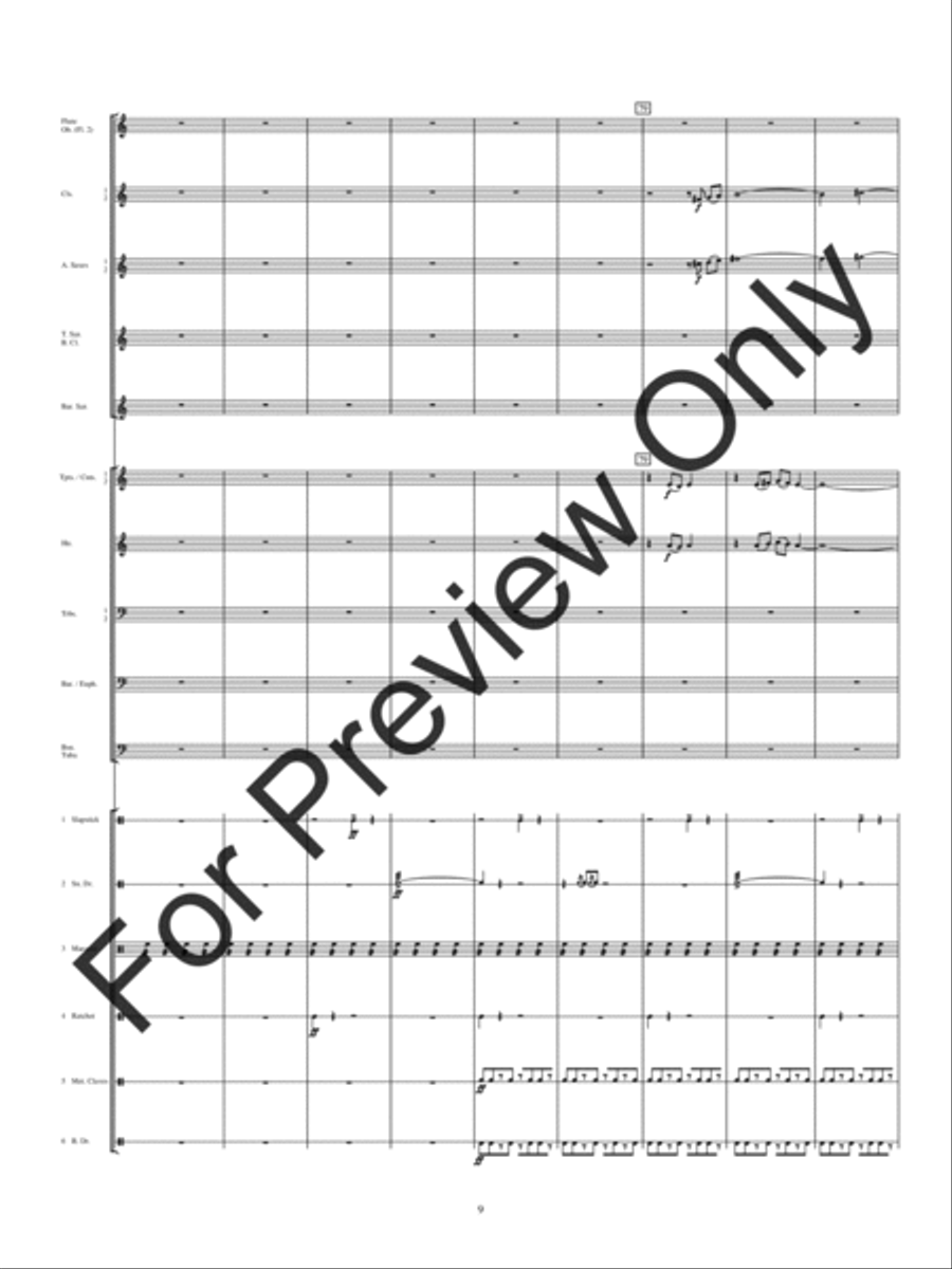 Electricity (Score) Concert Band scores gallery preview page 12