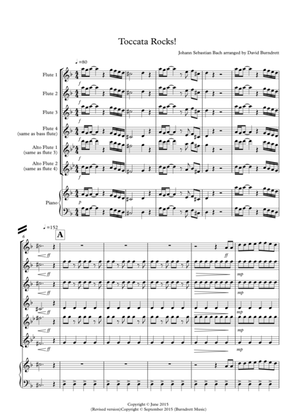 Toccata by Bach Rocks! for Flute Quartet